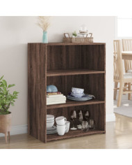Buffet chêne marron 70x41x93 cm bois d'ingénierie | Mobilier & Déco