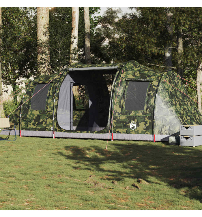 Tente de camping tunnel 4 personnes camouflage imperméable | Mobilier & Déco