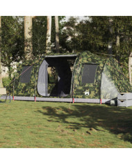 Tente de camping tunnel 4 personnes camouflage imperméable | Mobilier & Déco