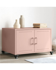 Table basse rose 68x50x43,5 cm acier | Mobilier & Déco