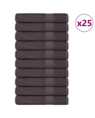 Serviettes 25 pcs anthracite 100x200 cm 360 g/m² 100% coton | Mobilier & Déco