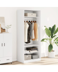 Garde-robe blanc 80x50x200 cm bois d'ingénierie | Mobilier & Déco
