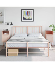 Tables de chevet 2 pcs rose 36x39x78 cm acier | Mobilier & Déco