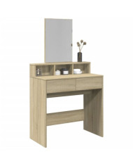 Coiffeuse avec miroir chêne sonoma 80x41x144,5 cm | Mobilier & Déco