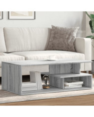 Table basse sonoma gris 102x55x35 cm bois d'ingénierie | Mobilier & Déco