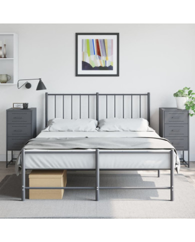 Tables de chevet 2 pcs anthracite 36x39x78 cm acier | Mobilier & Déco