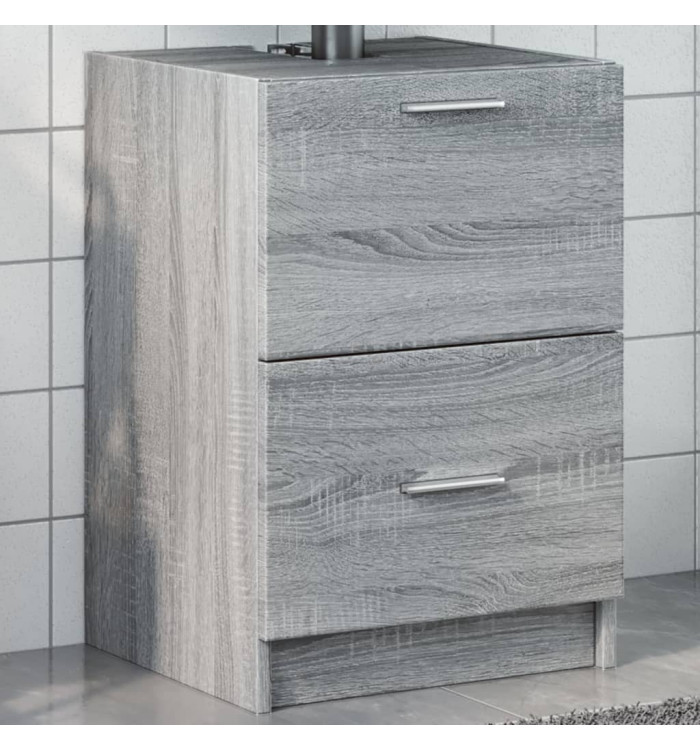 Meuble d'évier sonoma gris 40x37x59 cm bois d'ingénierie | Mobilier & Déco