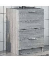 Meuble d'évier sonoma gris 40x37x59 cm bois d'ingénierie | Mobilier & Déco
