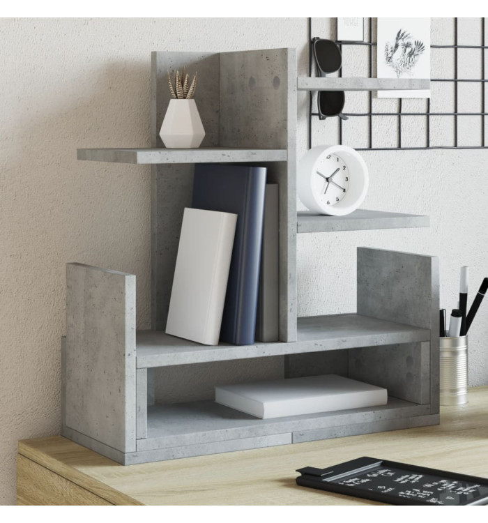 Organisateur de bureau gris béton 49x20x52,5 cm | Mobilier & Déco