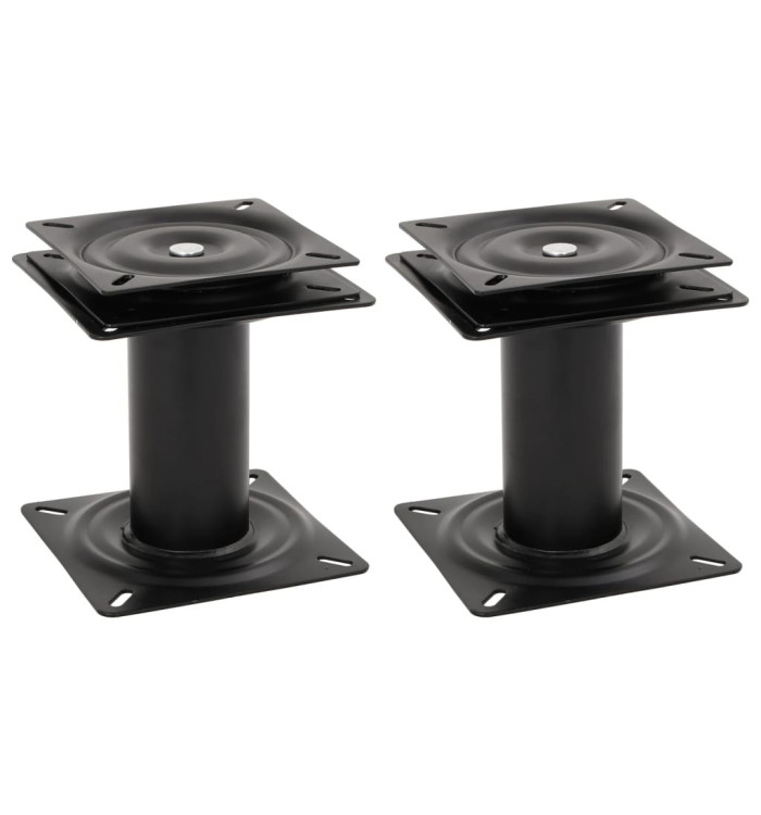 Piédestaux de siège de bateau 2 pcs siège pivotant à 360° acier | Mobilier & Déco