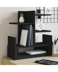 Organisateur de bureau noir 49x20x52,5 cm bois d'ingénierie | Mobilier & Déco
