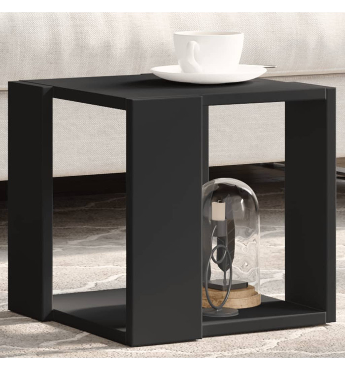 Table basse noir 32x32x30 cm bois d'ingénierie | Mobilier & Déco