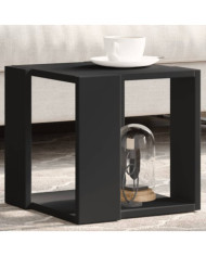 Table basse noir 32x32x30 cm bois d'ingénierie | Mobilier & Déco