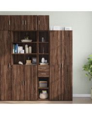 Armoire de rangement mince chêne marron 30x42,5x225 cm | Mobilier & Déco