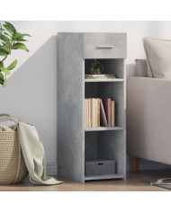 Buffet gris béton 30x42,5x93 cm bois d'ingénierie | Mobilier & Déco