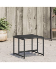 Tabourets de jardin 4 pcs noir acier et textilène | Mobilier & Déco