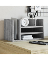 Organisateur de bureau sonoma gris 44,5x24x25cm bois ingénierie | Mobilier & Déco