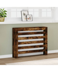 Cache-radiateur chêne fumé 104x20x82 cm bois d'ingénierie | Mobilier & Déco