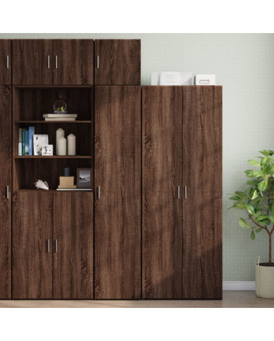 Armoire de rangement mince chêne marron 40x42,5x225 cm | Mobilier & Déco
