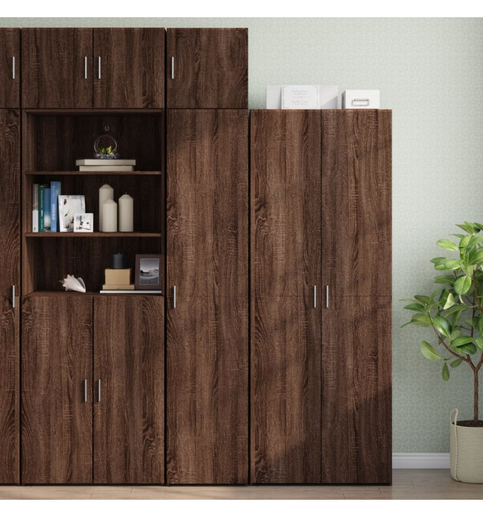 Armoire de rangement mince chêne marron 40x42,5x225 cm | Mobilier & Déco