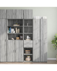 Armoire de rangement mince sonoma gris 40x42,5x225 cm | Mobilier & Déco