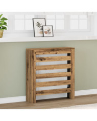 Cache-radiateur chêne artisanal 78x20x82 cm bois d'ingénierie | Mobilier & Déco