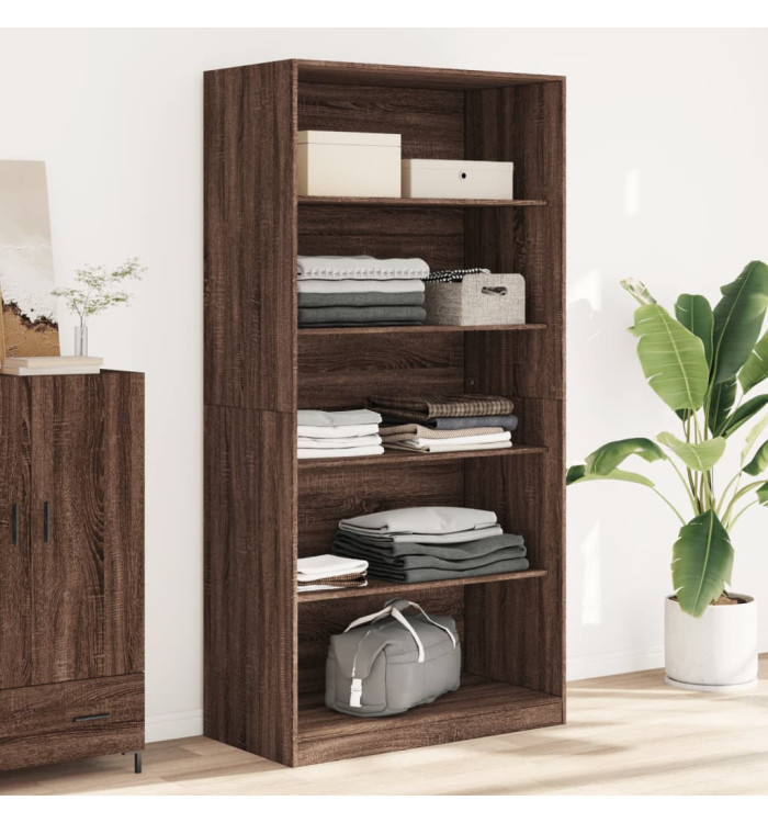 Garde-robe chêne marron 100x50x200 cm bois d'ingénierie | Mobilier & Déco