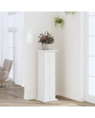 Support pour plantes blanc 33x33x100 cm bois d'ingénierie | Mobilier & Déco