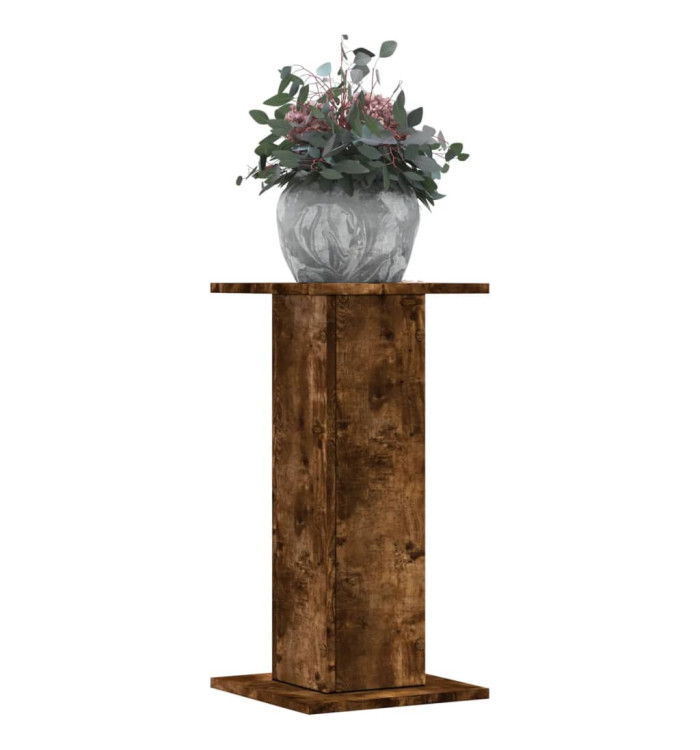 Supports pour plantes 2 pcs chêne fumé bois d'ingénierie | Mobilier & Déco