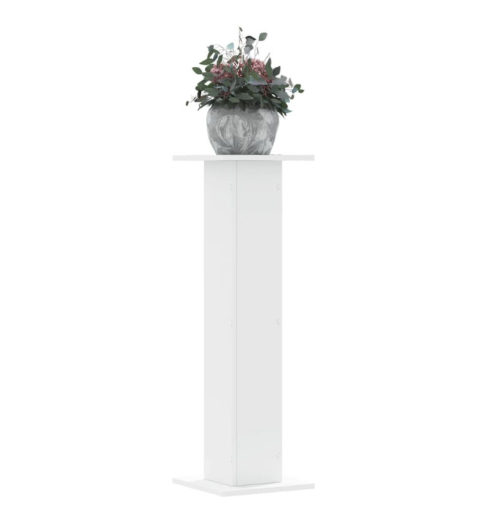 Supports pour plantes 2 pcs blanc 30x30x95 cm bois d'ingénierie | Mobilier & Déco