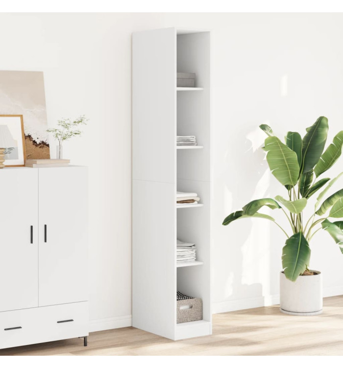 Garde-robe Blanc 30x50x200 cm Bois d'ingénierie | Mobilier & Déco