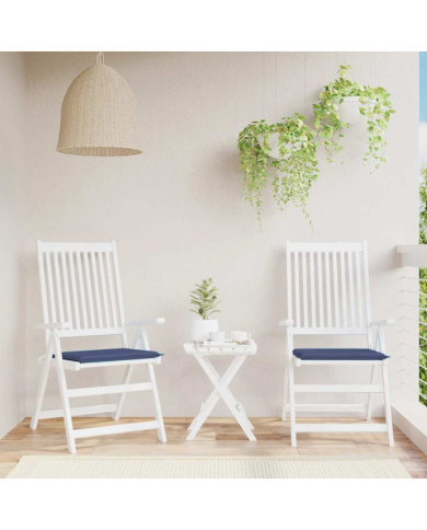 Coussins de palette lot de 2 bleu marine 50x50x4 cm | Mobilier & Déco