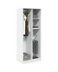 Garde-robe blanc 80x50x200 cm bois d'ingénierie | Mobilier & Déco