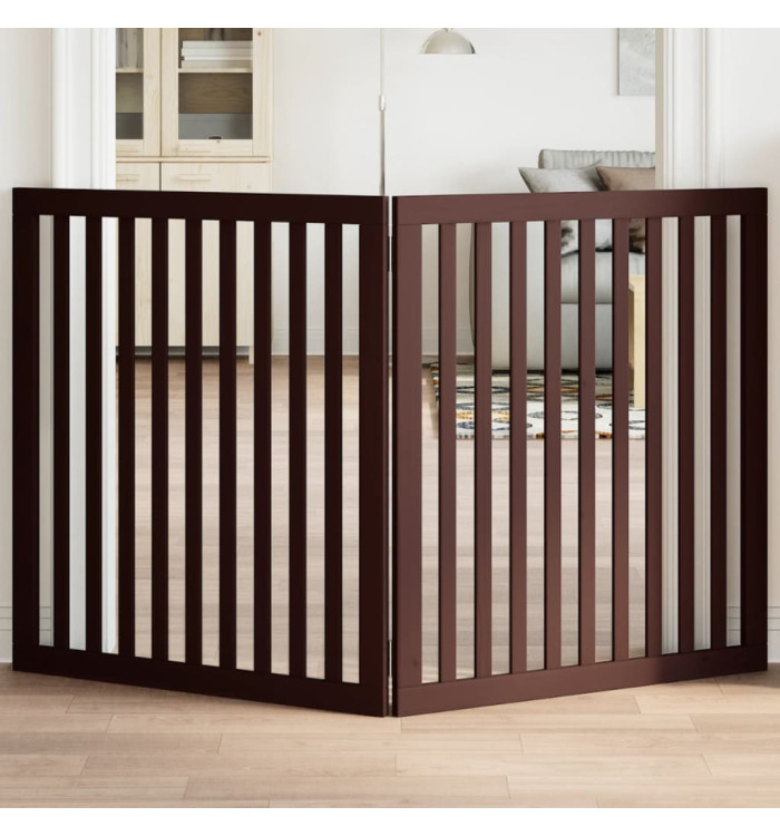 Barrière pour chien pliable 2 panneaux 160 cm bois de peuplier | Mobilier & Déco