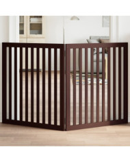 Barrière pour chien pliable 2 panneaux 160 cm bois de peuplier | Mobilier & Déco
