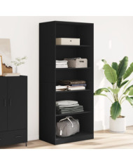 Garde-robe noir 80x50x200 cm bois d'ingénierie | Mobilier & Déco