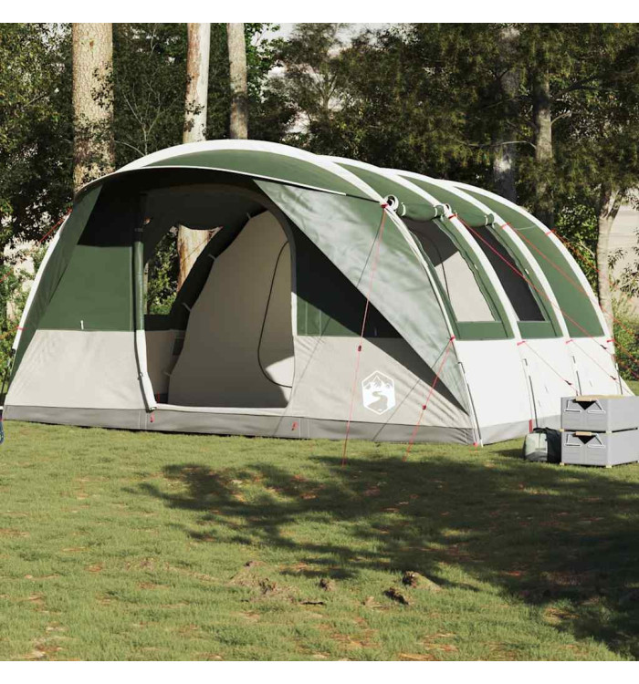 Tente de camping tunnel 5 personnes vert imperméable | Mobilier & Déco