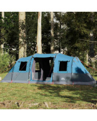 Tente familiale tunnel 6 personnes bleu imperméable | Mobilier & Déco