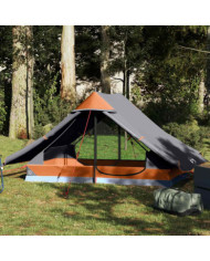 Tente de camping 2 personnes gris imperméable | Mobilier & Déco