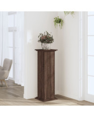 Support pour plantes chêne brun 33x33x100 cm bois d'ingénierie | Mobilier & Déco