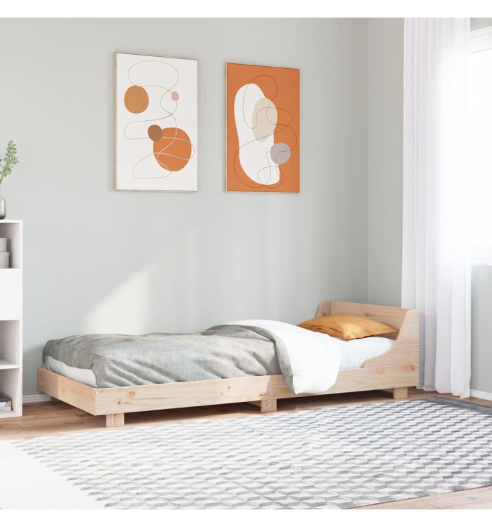 Cadre de lit sans matelas 90x200 cm bois de pin massif | Mobilier & Déco
