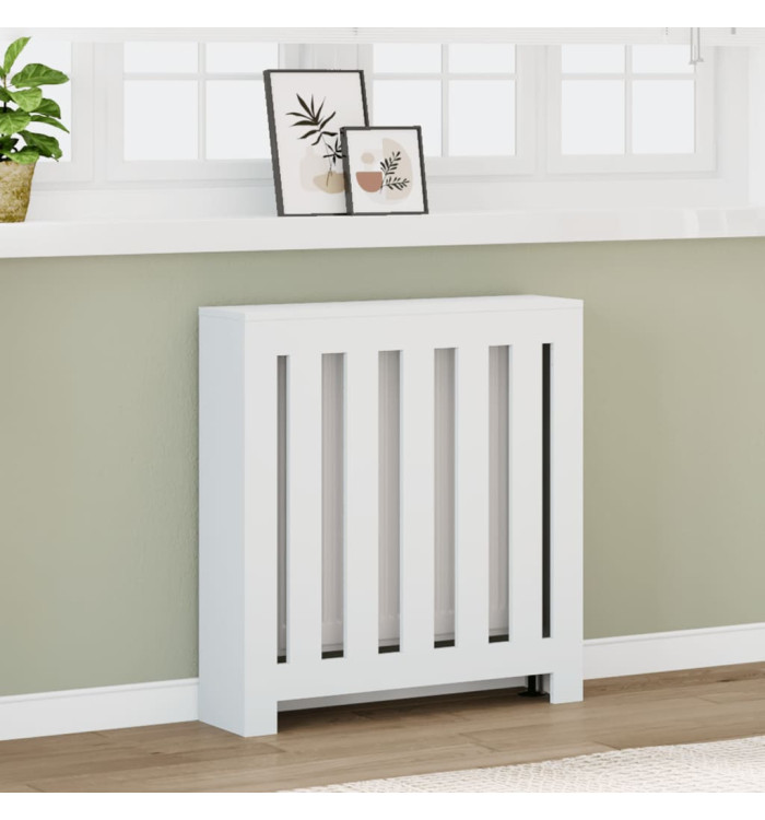 Cache-radiateur blanc 78x20x82 cm bois d'ingénierie | Mobilier & Déco