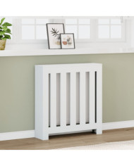Cache-radiateur blanc 78x20x82 cm bois d'ingénierie | Mobilier & Déco