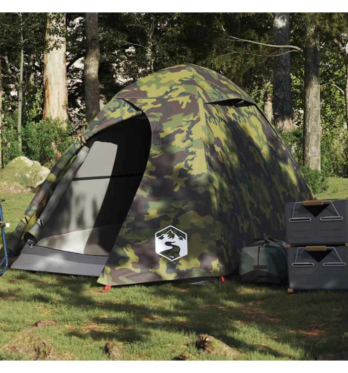 Tente de camping à dôme 2 personnes camouflage imperméable | Mobilier & Déco