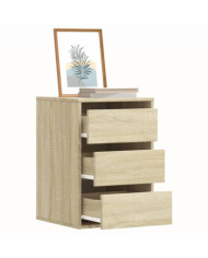 Commode d'angle chêne sonoma 40x41x58 cm bois d'ingénierie | Mobilier & Déco