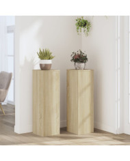 Supports pour plantes 2 pcs chêne sonoma bois d'ingénierie | Mobilier & Déco