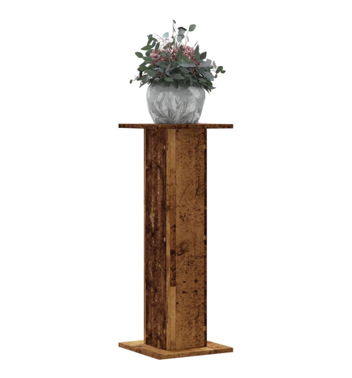 Supports pour plantes 2 pcs vieux bois bois d'ingénierie | Mobilier & Déco