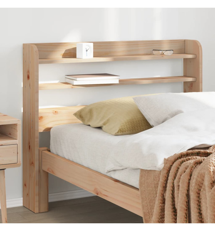 Tête de lit avec étagères 90 cm bois massif de pin | Mobilier & Déco