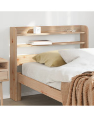 Tête de lit avec étagères 90 cm bois massif de pin | Mobilier & Déco