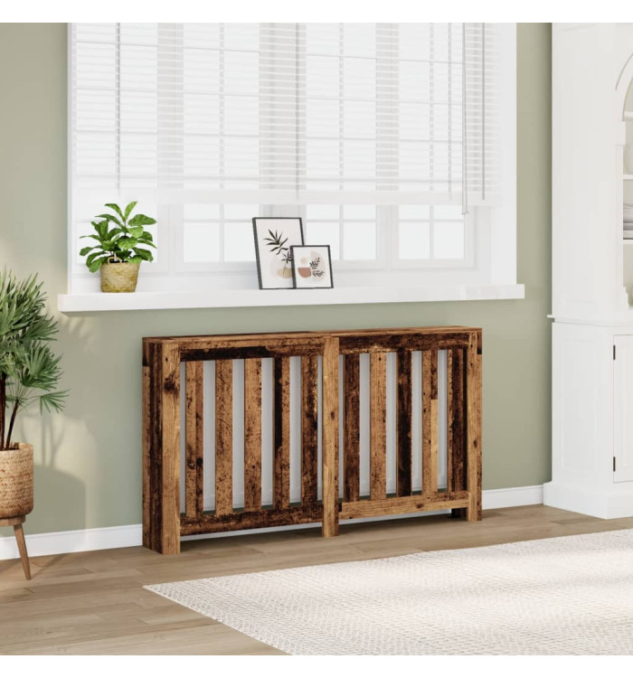 Cache-radiateur vieux bois 149x20x82 cm bois d'ingénierie | Mobilier & Déco